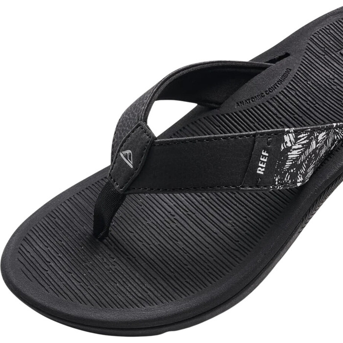 2024 Reef Frauen Santa Ana Flip Flop Sandalen CJ3624 - Black / Wei